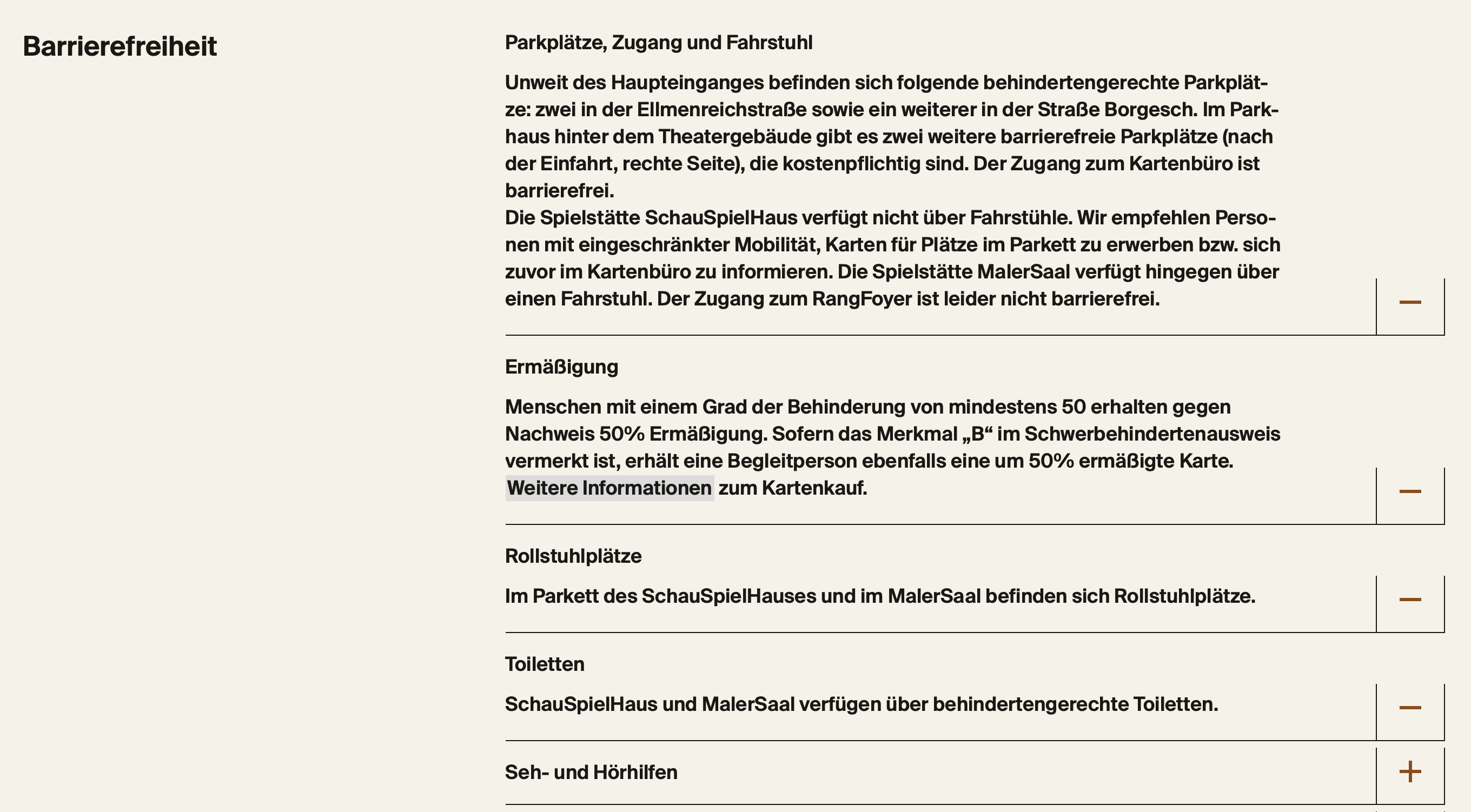 Theater – leider keinen Platz