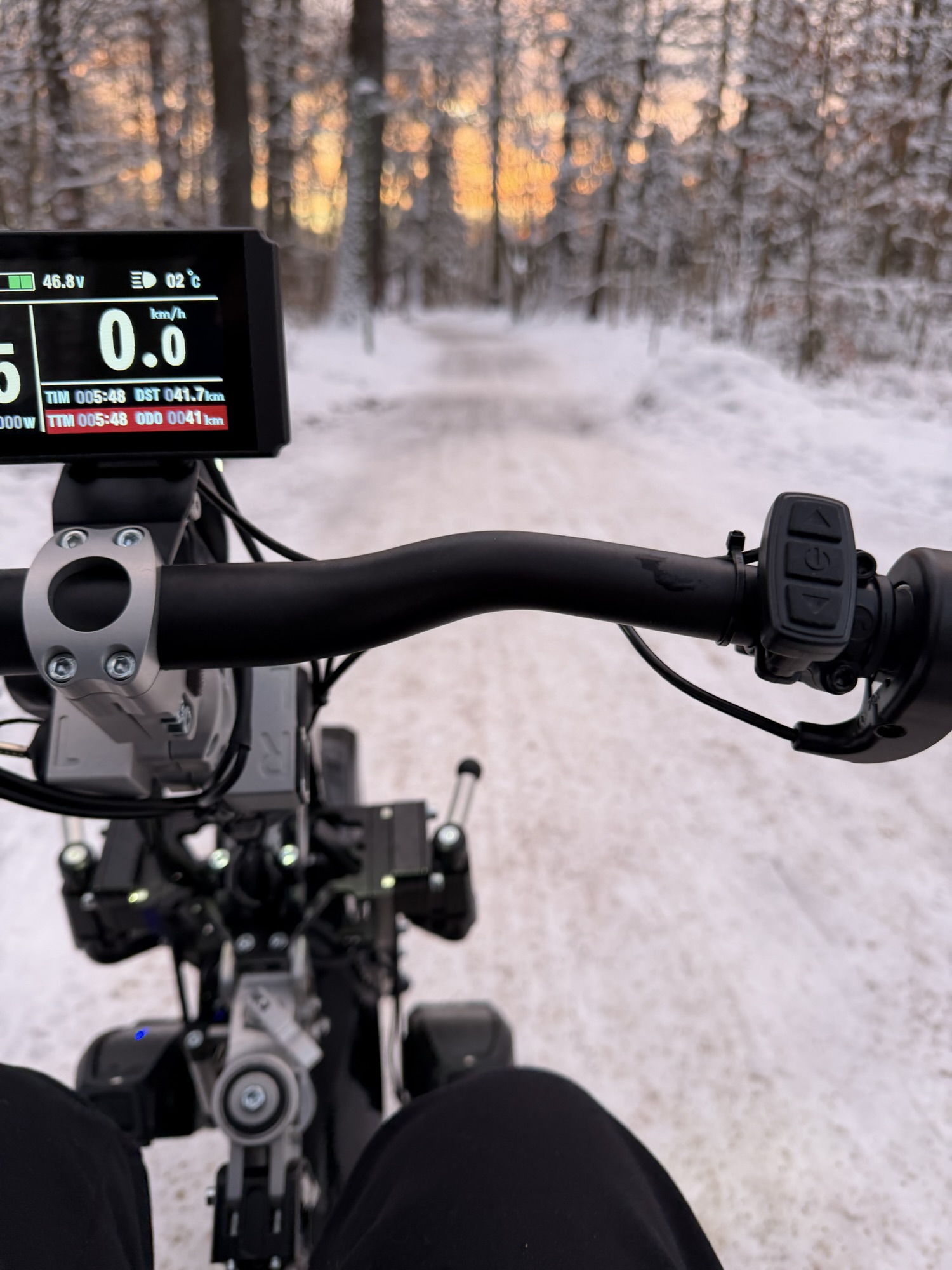 E-Wheel geht auch im Schnee