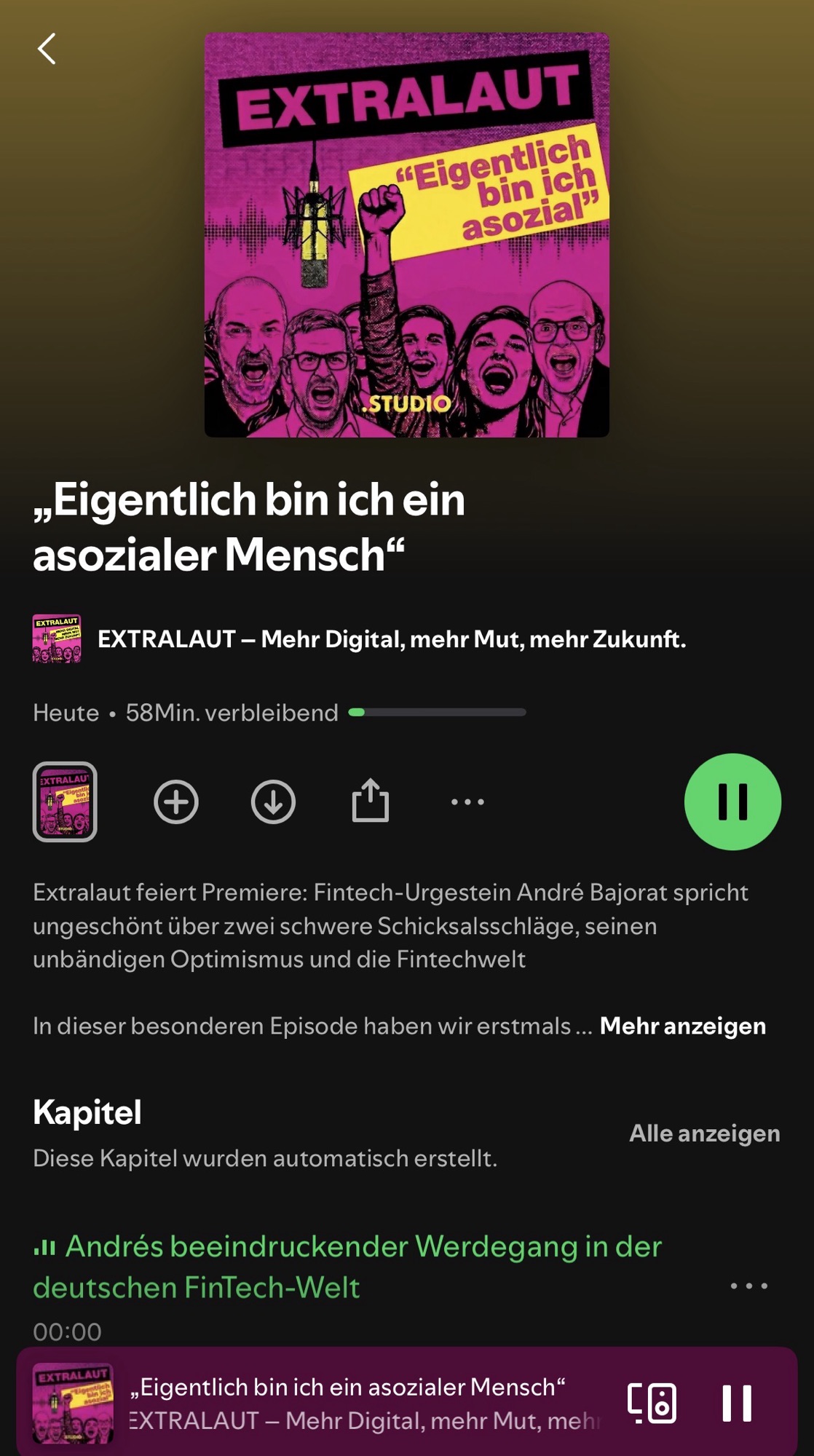 Mal wieder im Podcast – Extralaut – ‚Eigentlich bin ich ein asozialer Mensch‘